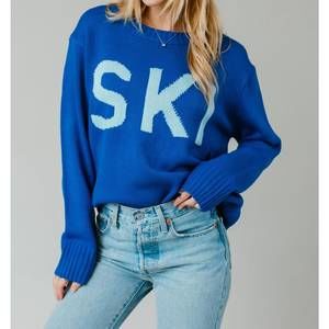 NEW PANACHE APPAREL ski sweater in blue